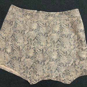 Snake print shorts/skirt (skort)